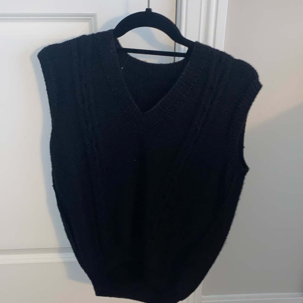 Black Sweater Vest